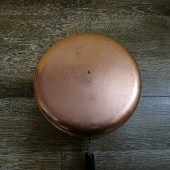 REVERE WARE Vintage 2 Qt Stainless Saucepan Copper Bottom, Rome NY, USA - Picture 11 of 13